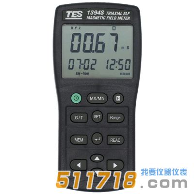 臺灣泰仕 TES-1394S磁場測試儀
